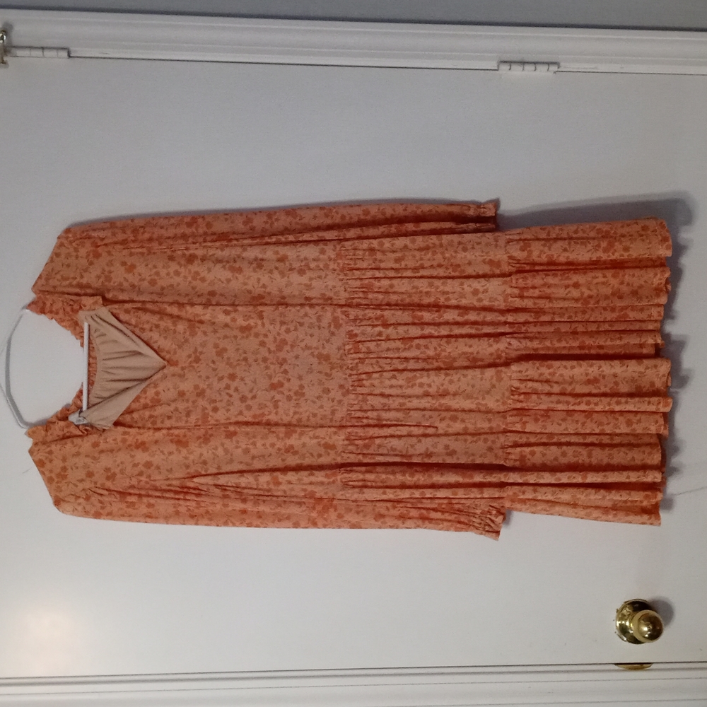 Sheer floral short dress